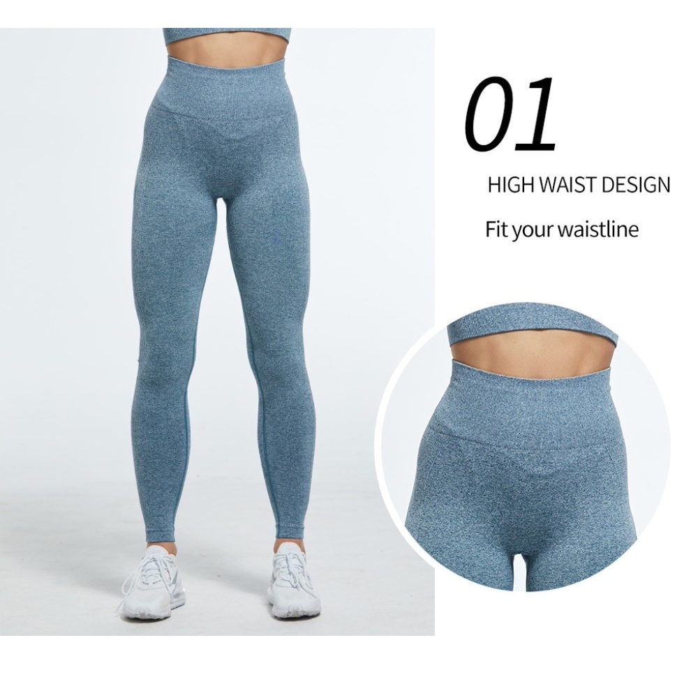 Bubble Butt Pink Seamless High Waist Leggings - Picture 9 of 16